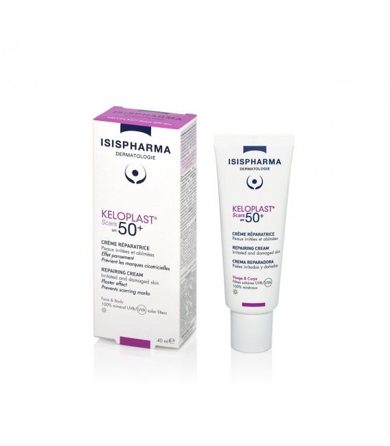 Isis Pharma Keloplast Scars SPF50 Crème Réparatrice Effet Pansement 40Ml