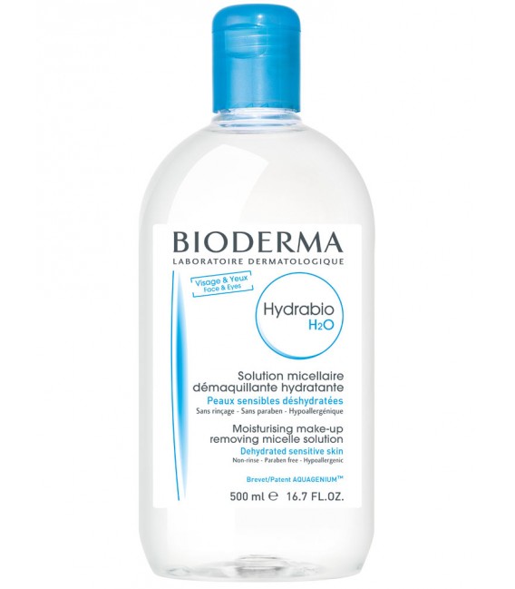 Bioderma Hydrabio H2O Solution Micellaire Nettoyante 500Ml