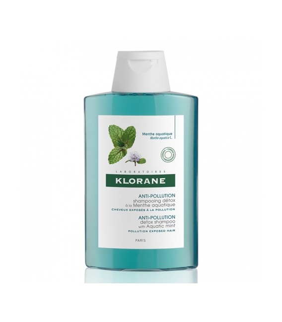 Klorane Capillaire Shampooing Détox à la Menthe Aquatique 200Ml