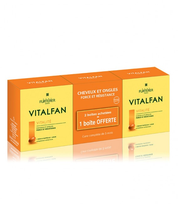 Furterer Vitalfan Vitalité Cheveux et Ongles Sans Colorant 3X30 Capsules