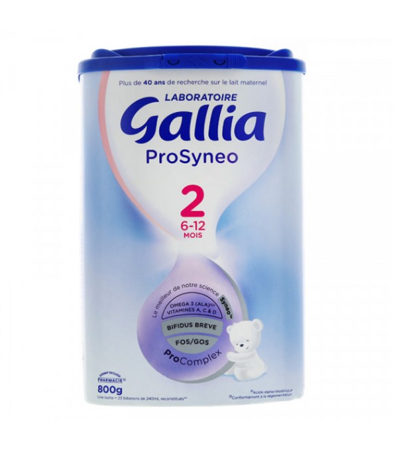 Gallia Prosyneo 2ème age de 6 à 12 Mois 800 Grammes