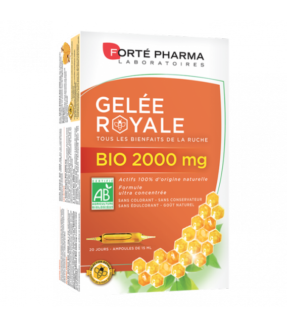 Forté Pharma Gelée Royale Bio 2000mg 20 Ampoules