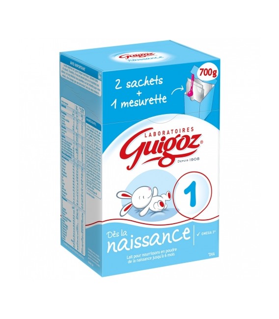 Guigoz Lait 1er Age de 0 à 6 mois 2x350 G