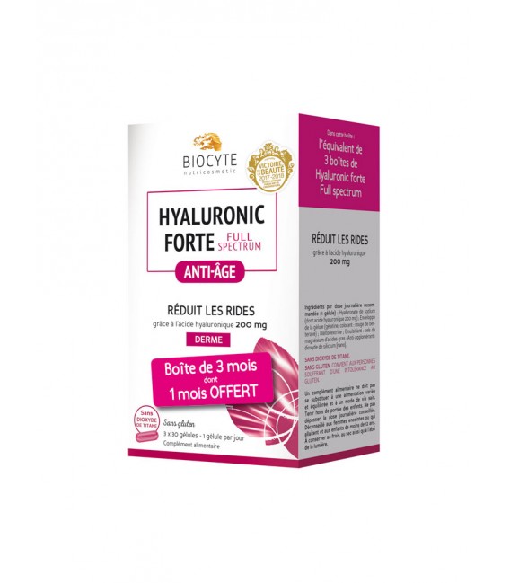 Biocyte Hyaluronic Forte Full Spectrum 90 Gélules