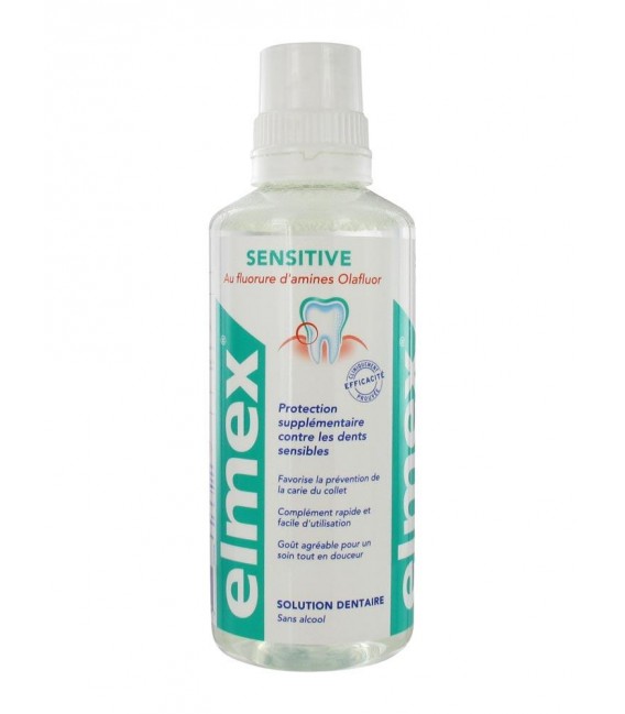 Elmex Sensitive Bain de Bouche 400ml pas cher