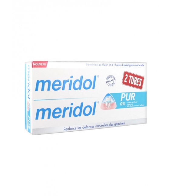 Méridol Pur Dentifrice 2x75ml