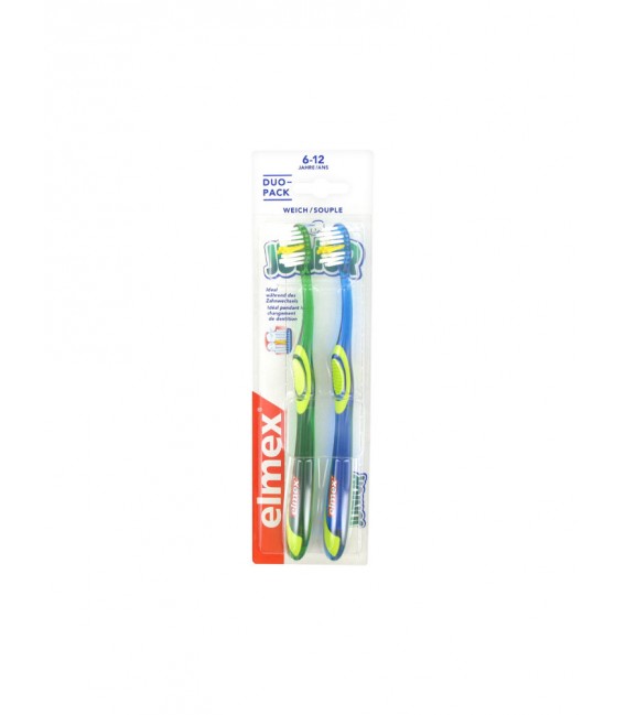 Elmex Junior Duo Pack Brosses à Dents Souples 6-12 Ans