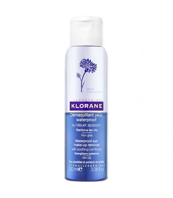 Klorane Bleuet Démaquillant Waterproof Yeux 100Ml