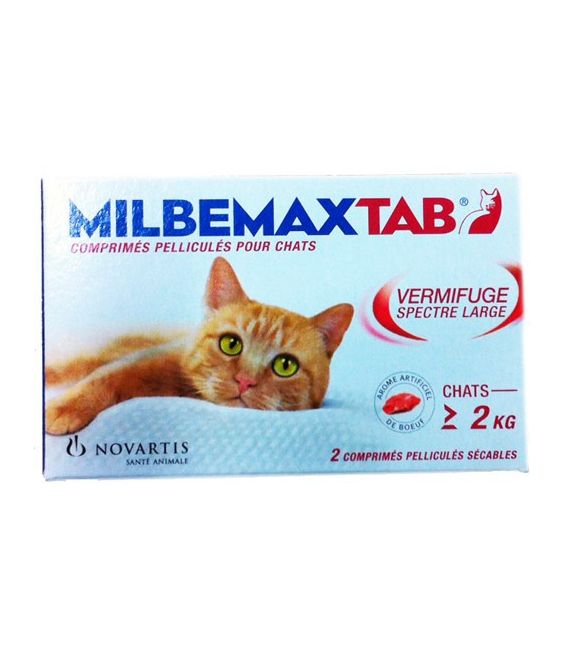 Milbemax Chat 2 Comprimés pas cher