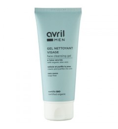 Avril Gel nettoyant visage Homme 100 ml Certifié bio