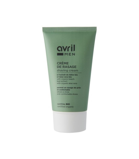 Avril Crème de rasage Homme 150ml Certifiée bio