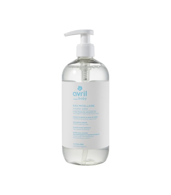 Avril Eau micellaire bébé 500 ml Certifiée bio