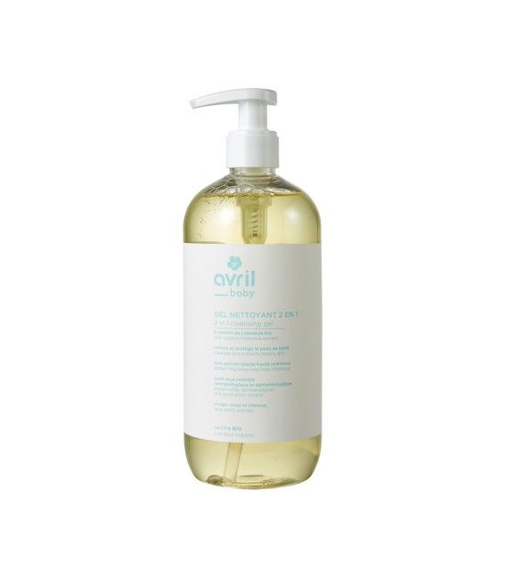 Avril Gel nettoyant 2 en 1 bébé 500 ml Certifié bio