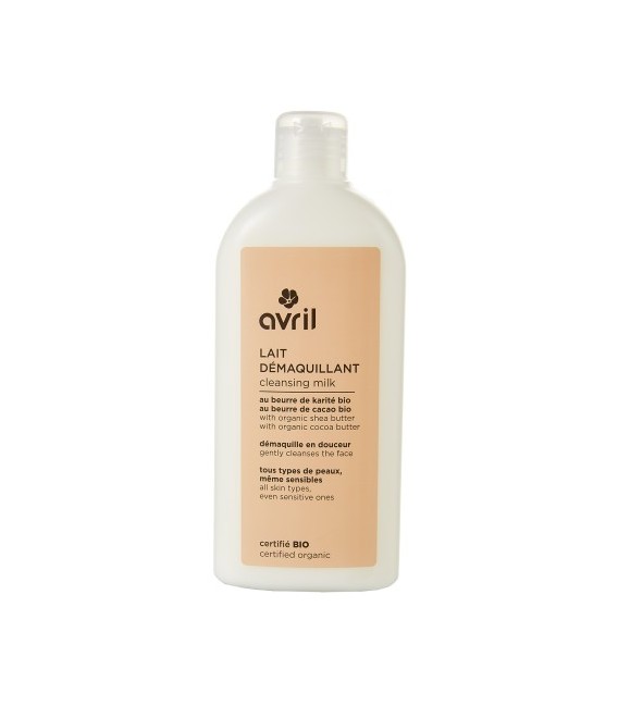 Avril Lait démaquillant 250 ml Certifié bio