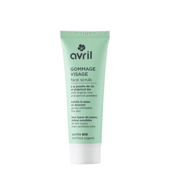 Avril Gommage visage 50ml Certifié bio