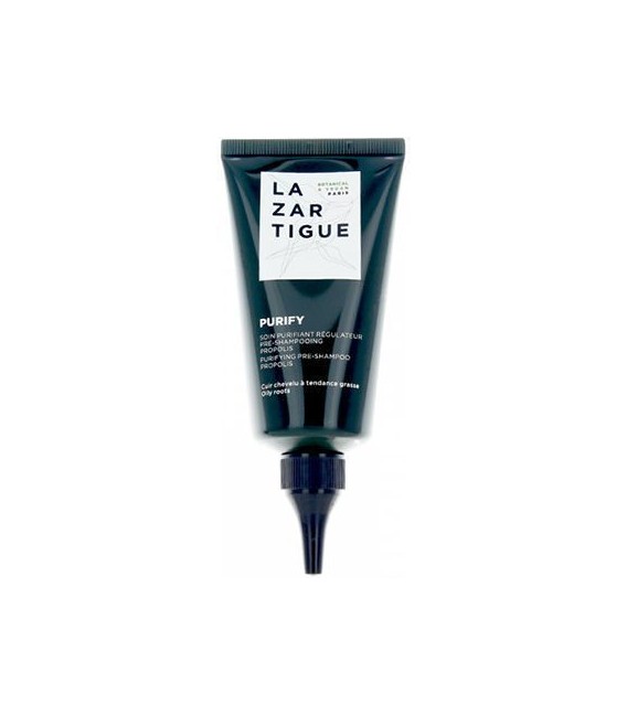 Lazartigue Soin Purifiant Régulateur Pré Shampoing Propolis Cuir Chevelu Gras 75Ml