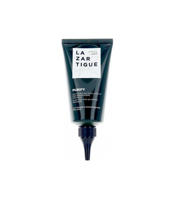 Lazartigue Soin Purifiant Régulateur Pré Shampoing Propolis Cuir Chevelu Gras 75Ml