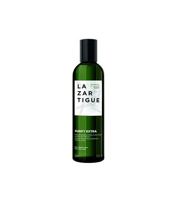 Lazartigue Shampoing Extra Purifiant Acides de Fruits Cuir Chevelu Gras 250Ml