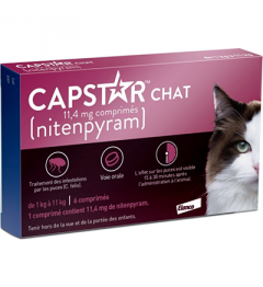 Capstar 11.4Mg Chats 6 Comprimés anti puces