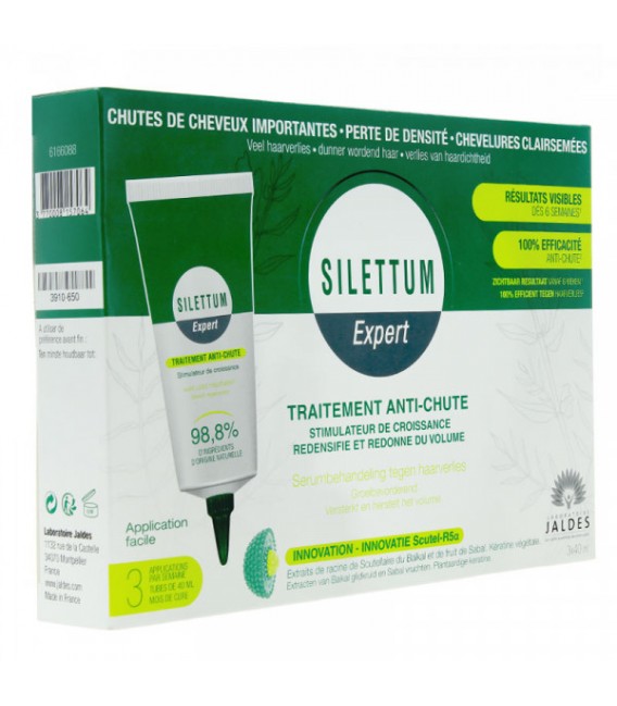 Silettum Expert Sérum Anti chute Coffret de 3 Tubes de 40Ml