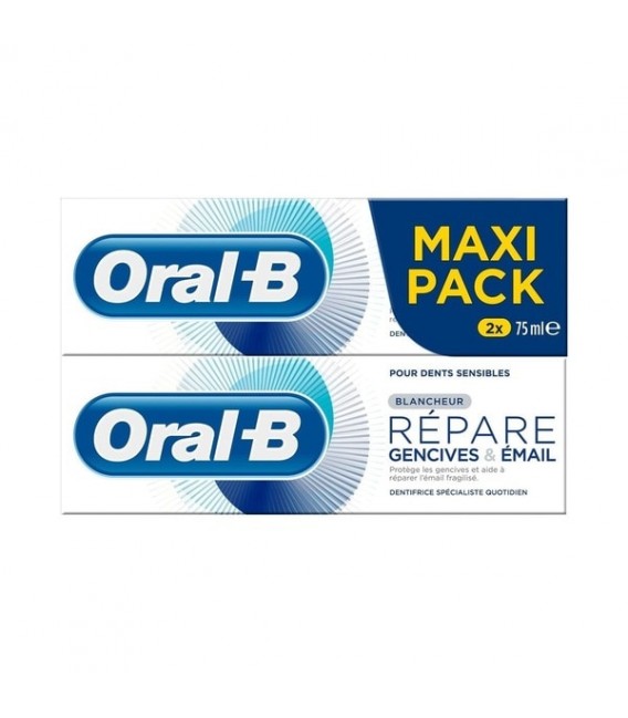 Oral B Dentifrice Répare Blancheur 2x75Ml