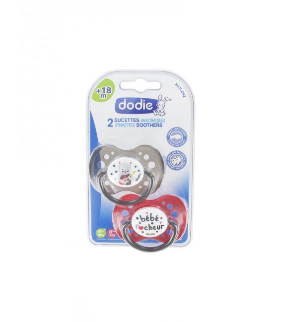 Dodie Sucette Silicone Duo Fan Plus de 18 Mois