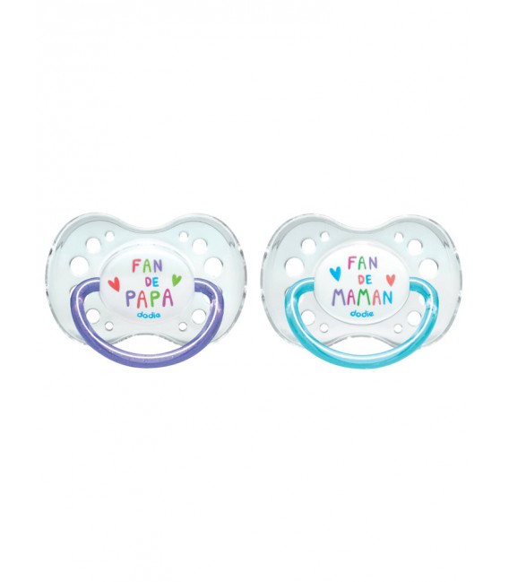 Dodie Sucette Silicone Duo Fan Plus de 18 Mois