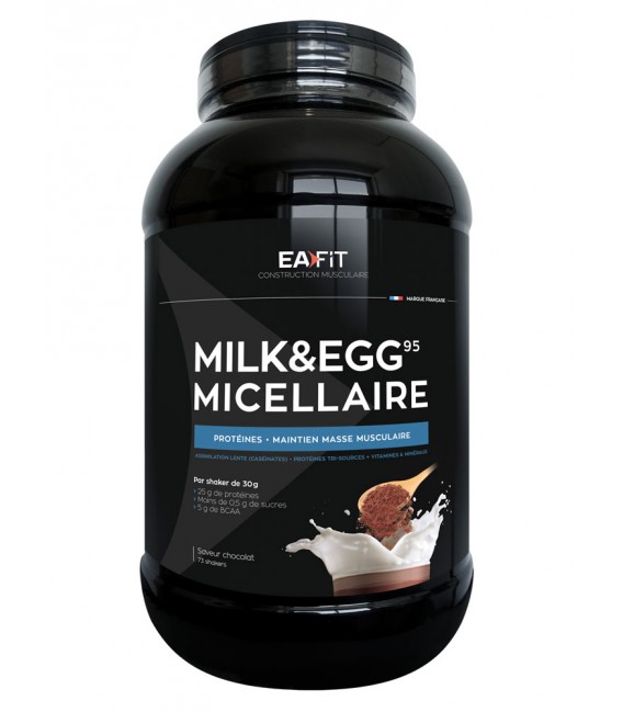 EA FIT Milk Egg 95 Volume et Définition Musculaire Chocolat