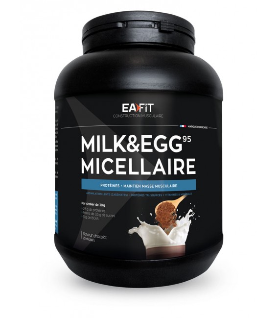 EA FIT Milk Egg 95 Volume et Définition Musculaire Chocolat 750g