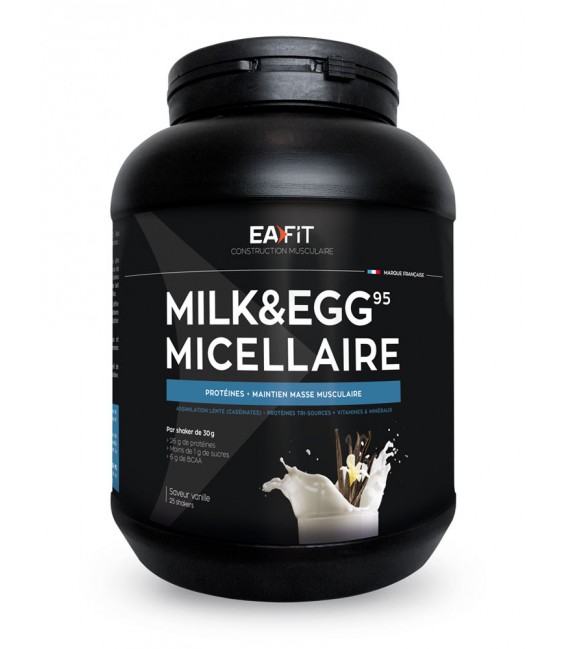 EA FIT Milk Egg 95 Volume et Définition Musculaire Vanille 750g