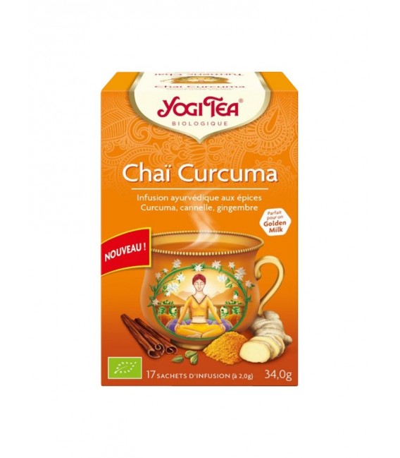 Yogi Tea Tisane Chaï Curcuma 17 Sachets