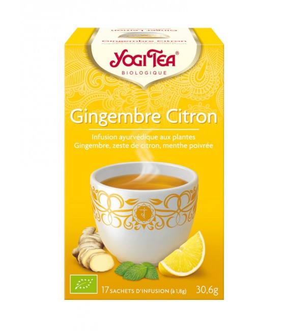 Yogi Tea Tisane Gingembre Citron 17 Sachets