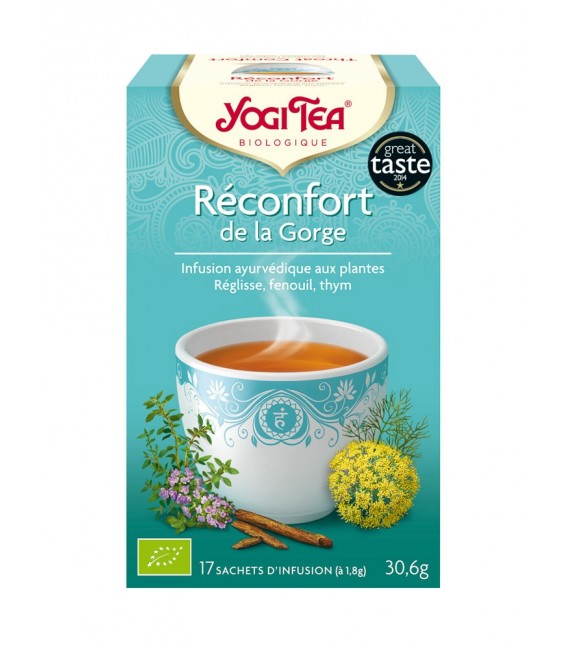 Yogi Tea Tisane Réconfort de la Gorge 17 Sachets