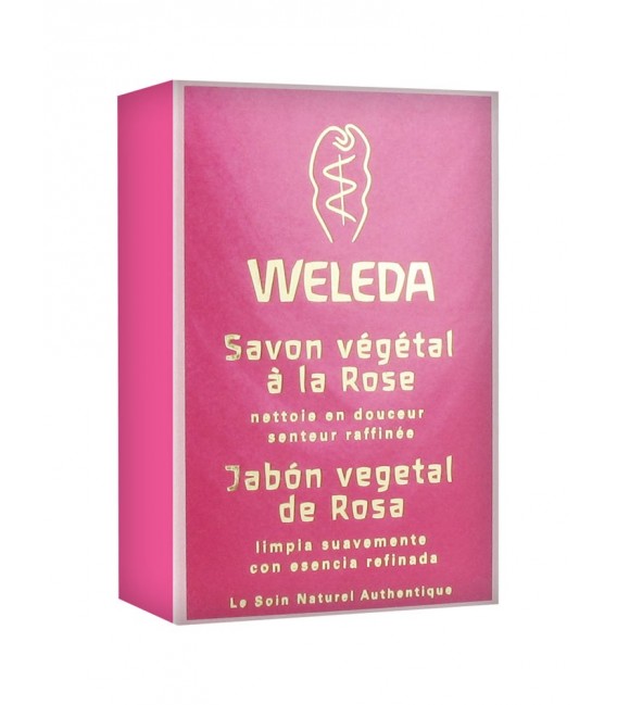 Weleda Savon Végétal à la Rose 100g