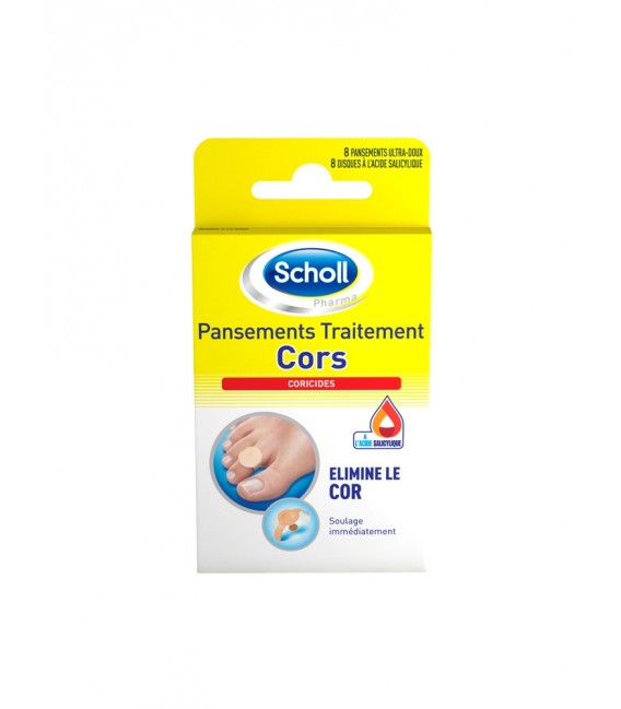 Scholl Pansements Coricides pour Cors Boite de 8