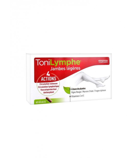 Tonipharm ToniLymphe Jambes Légères 60 Gélules