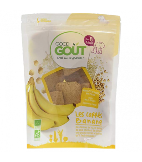 Good Gout Les Carrés Banane 50 Grammes