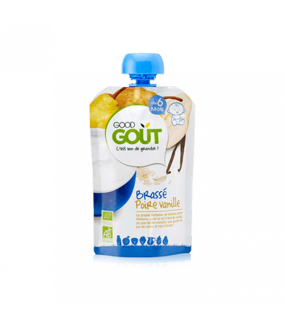 Good Gout Brassé Poire Vanille 90 Grammes