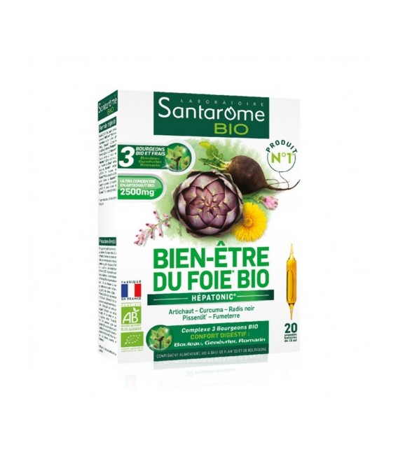 Santarome Bio Bien Etre du Foie 40 Ampoules