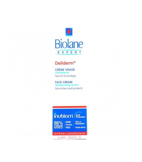 Biolane Deliderm Crème Visage 50Ml