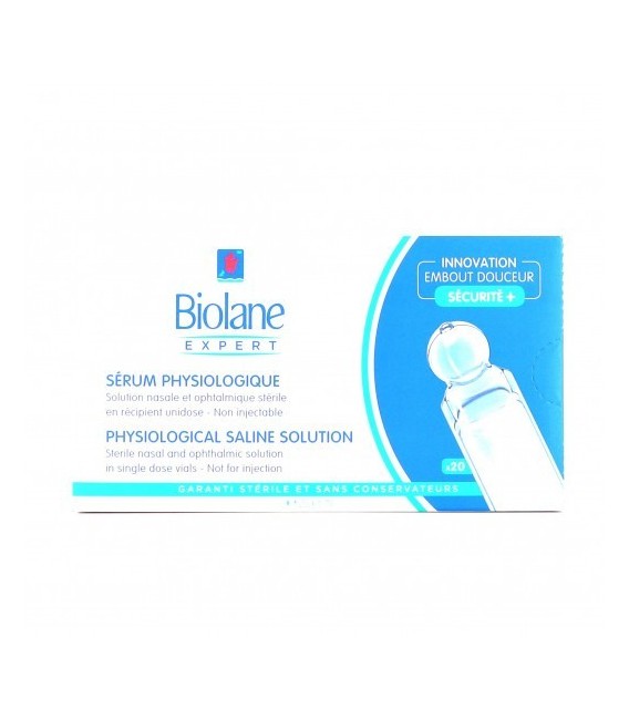 Biolane Sérum Physiologique 20 Dosettes de 5Ml