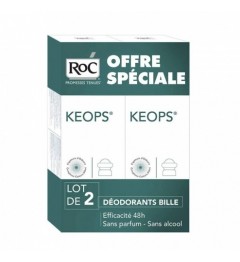 Roc Keops Déodorant Bille Sans Alcool 2x30Ml