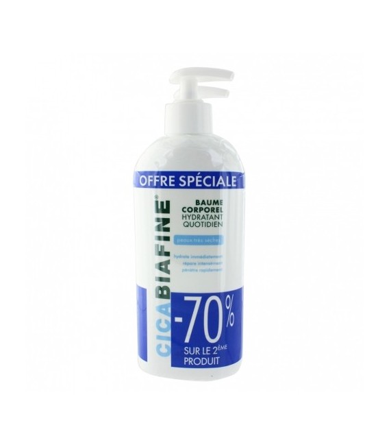 Cicabiafine Baume Hydratant Corps 2x400Ml