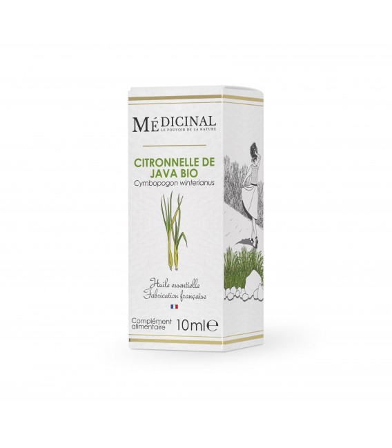 Medicinal Huile Essentielle Bio Citronnelle 10Ml
