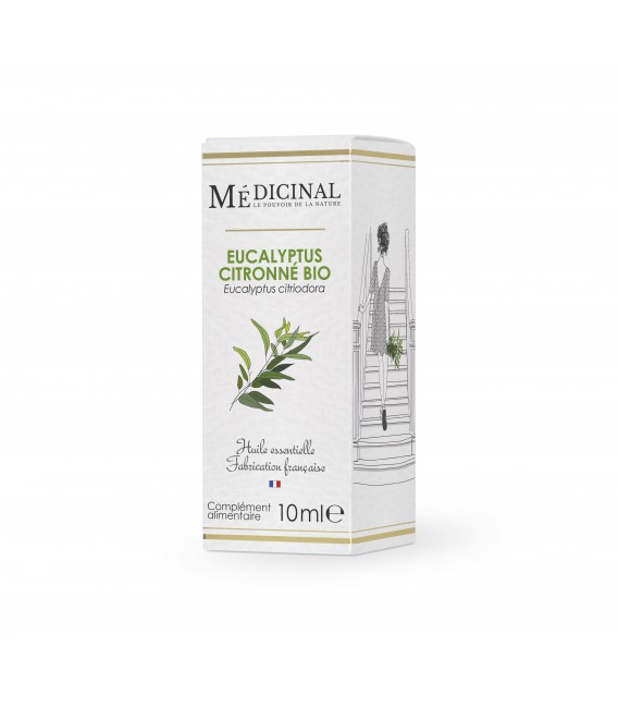 Medicinal Huile Essentielle Bio Eucalyptus Citronné 10ml