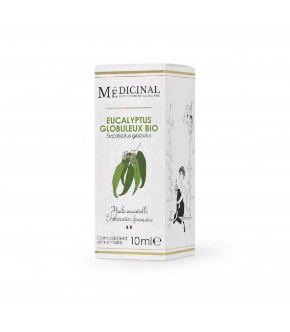 Medicinal Huile Essentielle Bio Eucalyptus Globuleux 10ml