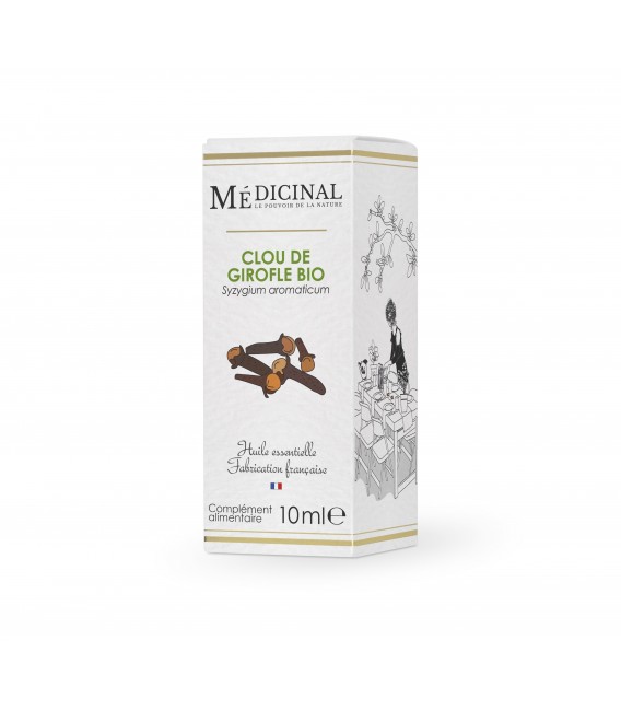 Medicinal Huile Essentielle Bio Clous de Girofle 10Ml