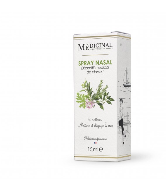 Medicinal Spray Nasal 24 Huiles Essentielles 20Ml