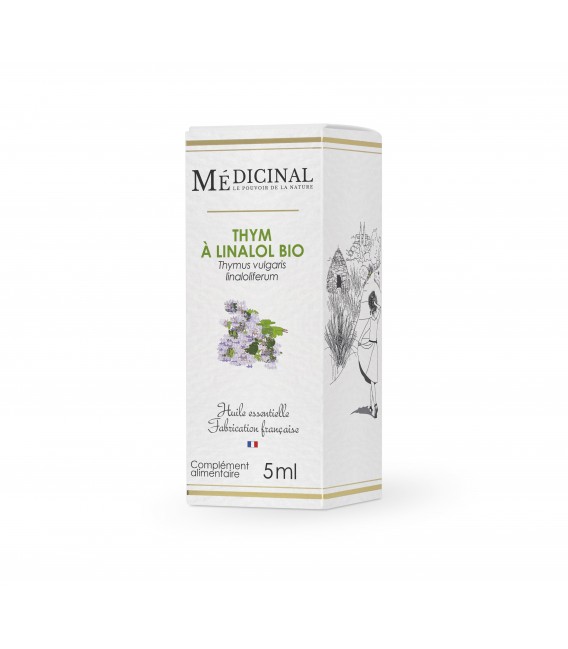 Medicinal Huile Essentielle Bio Thym à Linalol 10Ml