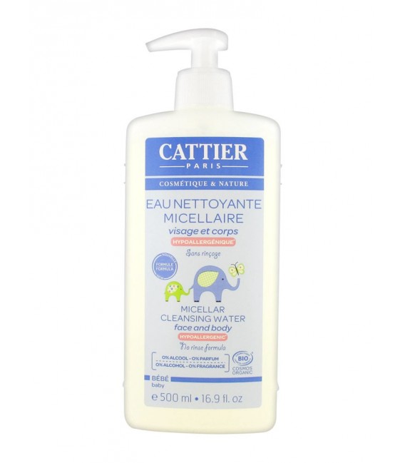 Cattier Bébé Eau Nettoyante Micellaire 500 ml